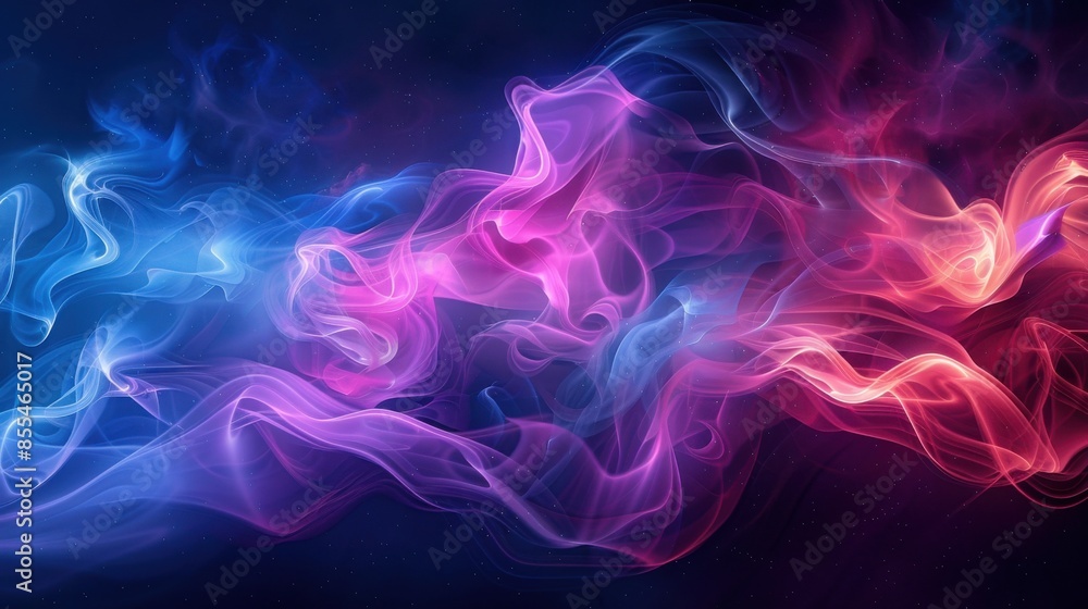A colorful, swirling mass of purple, blue, and pink flames A colorful, swirling mass of purple, blue, and pink flames
