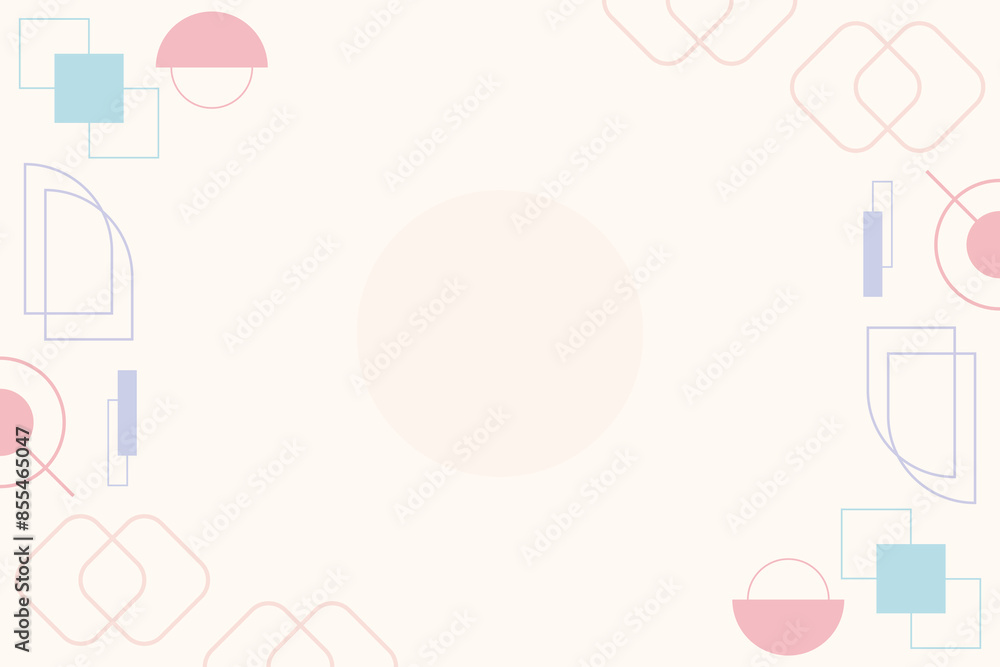 Flat geometric shape vector element background template Flat geometric shape vector element background template