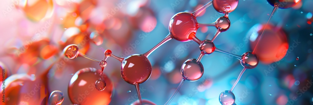 wallpaper illustration of molecules, biotechnology polygonal nanotechnology particle scientific, molecular substances, photographed with macro technique, HD, 16K,3:1 wallpaper illustration of molecules, biotechnology polygonal nanotechnology particle scientific, molecular substances, photographed with macro technique, HD, 16K,3:1