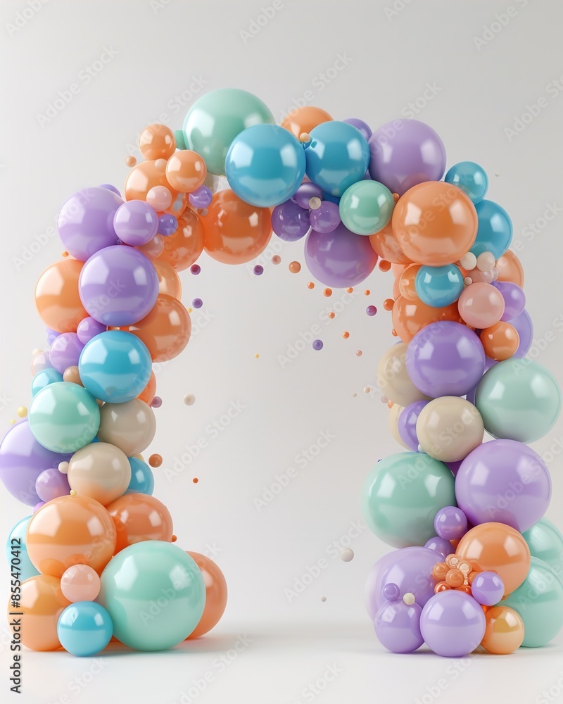 Soft, dusky colors surround a beautiful arch Soft, dusky colors surround a beautiful arch