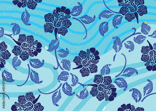 Batik Indonesian: is a technique of wax-resist dyeing applied to whole cloth, or cloth made using this technique originated from Indonesia.