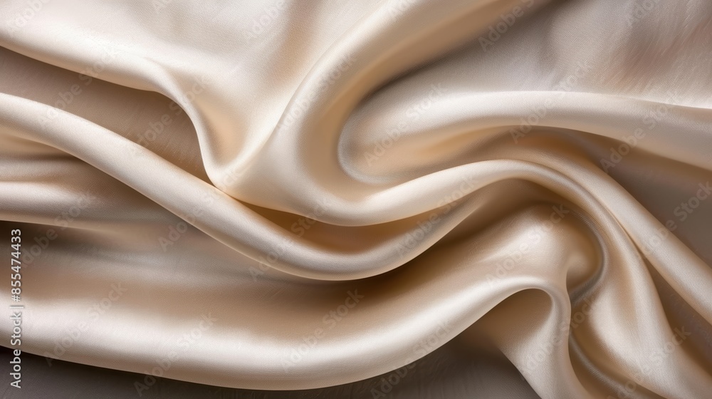 Elegant satin fabric flowing in smooth waves Elegant satin fabric flowing in smooth waves