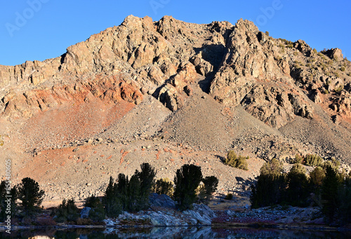 Morning light on Dunderberg Peak (12,374') in the Hoover Wilderness of California.
 photo