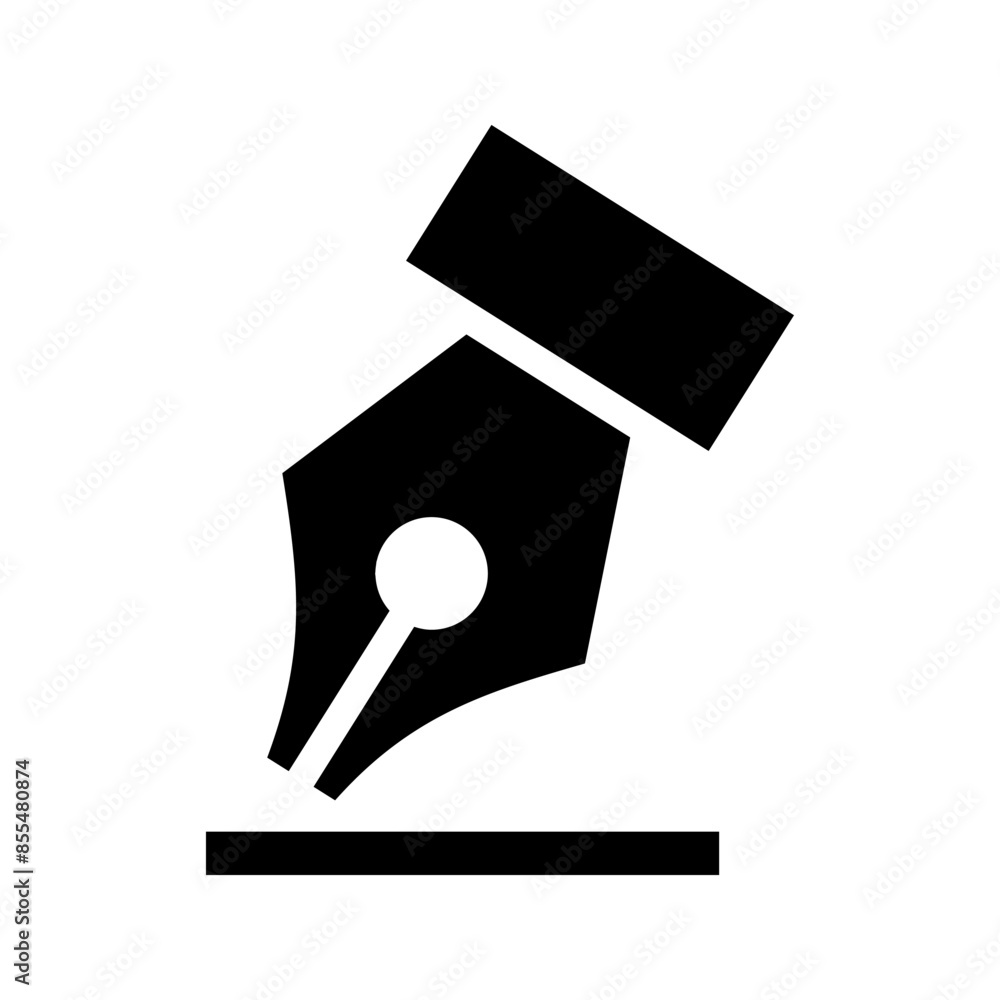 Paper pen, creative idea for business and education vector Logo Template Illustration Design. Signature symbol. EPS 10 Paper pen, creative idea for business and education vector Logo Template Illustration Design. Signature symbol. EPS 10