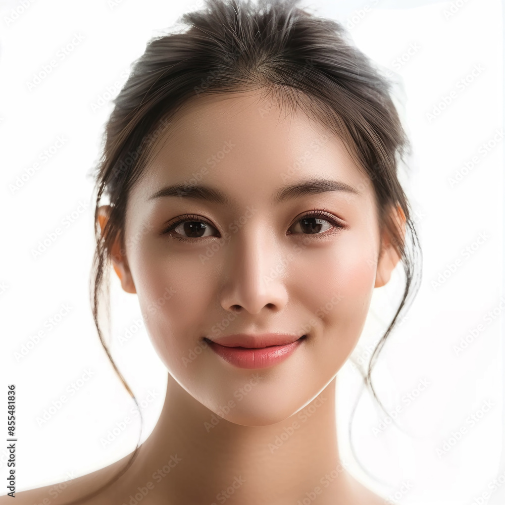 Beauty Asian women spa skin healthy on 100% isolate white background. Beauty Asian women spa skin healthy on 100% isolate white background.