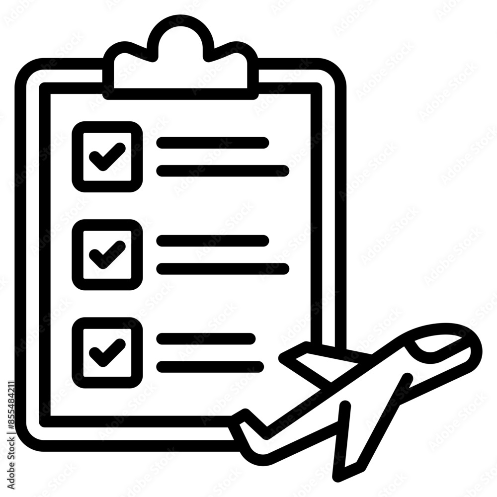 Travel Itinerary icon Travel Itinerary icon