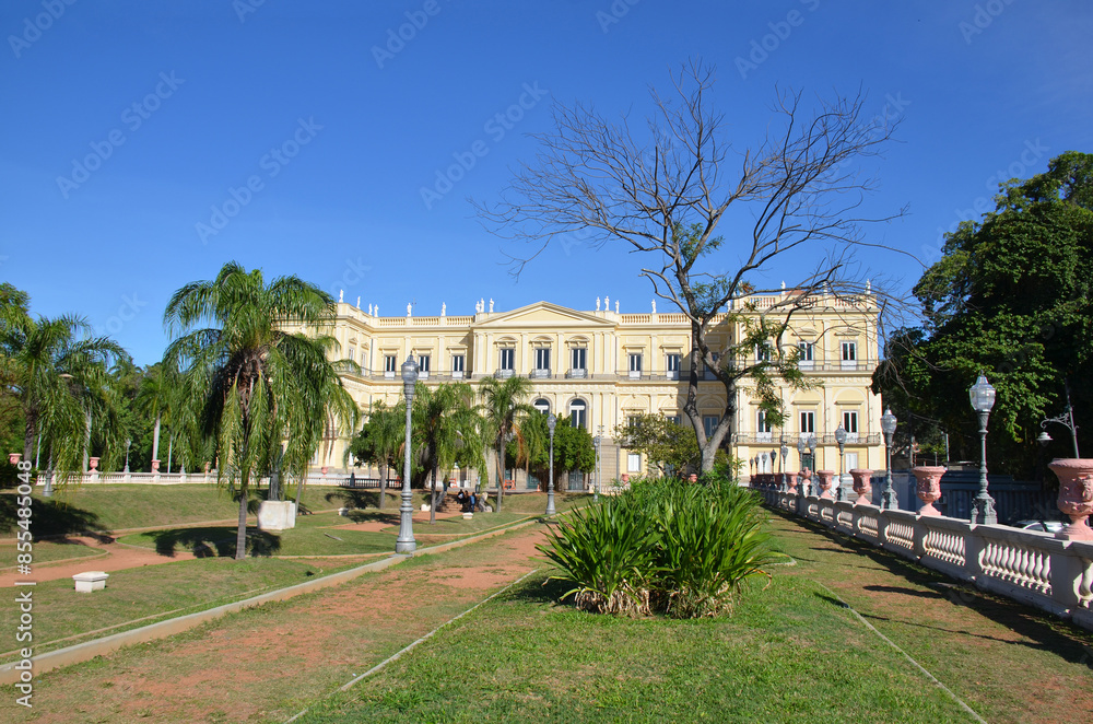 São Cristóvão Palace, served as the official residence for the Portuguese and Brazilian Imperial Family. Quinta da Boa Vista Municipal Park - Rio de Janeiro - Brazil. São Cristóvão Palace, served as the official residence for the Portuguese and Brazilian Imperial Family. Quinta da Boa Vista Municipal Park - Rio de Janeiro - Brazil.