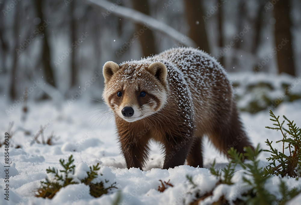 Obraz premium very cute snow bears