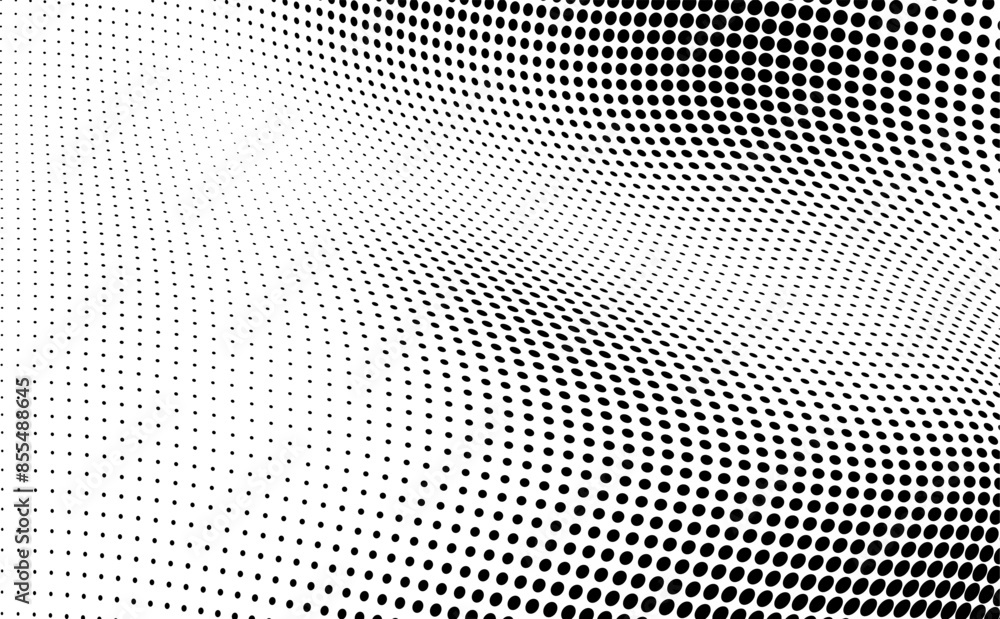 Abstract halfton texture in black and white. Background of black dots on white. A blank for your design Abstract halfton texture in black and white. Background of black dots on white. A blank for your design