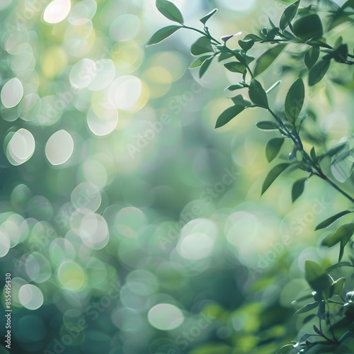 A leafy green tree with a blurry background