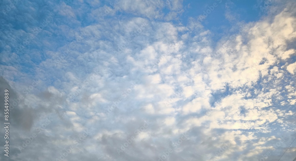 Blue sky white cloud white background. Beautiful sky and clouds Blue sky white cloud white background. Beautiful sky and clouds
