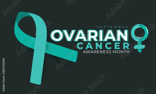 Ovarian Cancer awareness month. background, banner, card, poster, template. Vector illustration.