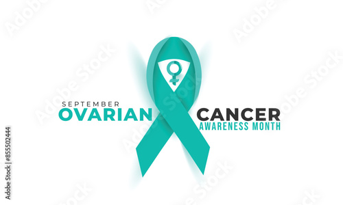 Ovarian Cancer awareness month. background, banner, card, poster, template. Vector illustration.