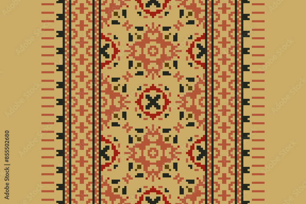 Ethnic pattern vector background. seamless pattern traditional, Design for background, wallpaper, Batik, fabric, carpet, clothing, wrapping, and textile. ethnic pattern Vector illustration. Ethnic pattern vector background. seamless pattern traditional, Design for background, wallpaper, Batik, fabric, carpet, clothing, wrapping, and textile. ethnic pattern Vector illustration.