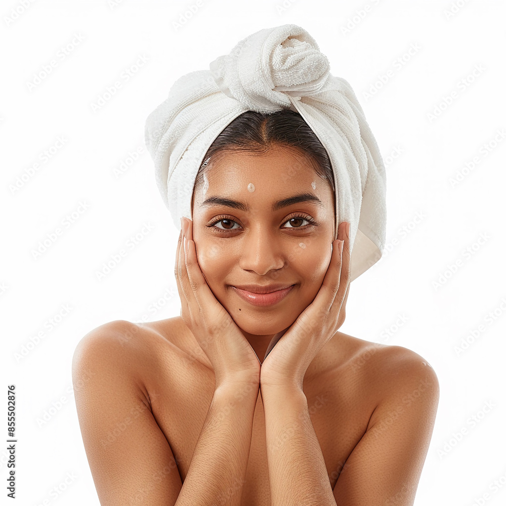 Beauty Korean Asian women spa skin healthy on 100% isolate white background. Beauty Korean Asian women spa skin healthy on 100% isolate white background.