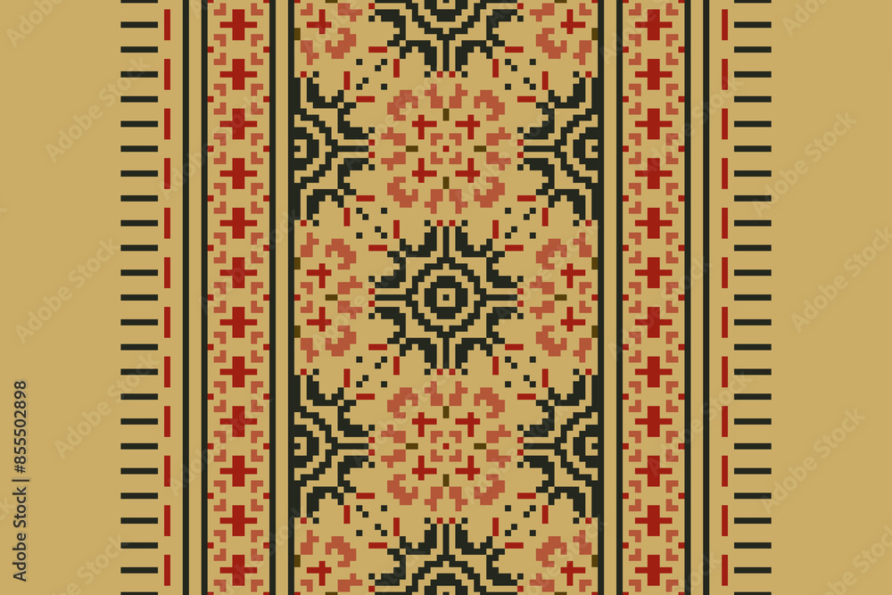 Ethnic pattern vector background. seamless pattern traditional, Design for background, wallpaper, Batik, fabric, carpet, clothing, wrapping, and textile. ethnic pattern Vector illustration. Ethnic pattern vector background. seamless pattern traditional, Design for background, wallpaper, Batik, fabric, carpet, clothing, wrapping, and textile. ethnic pattern Vector illustration.