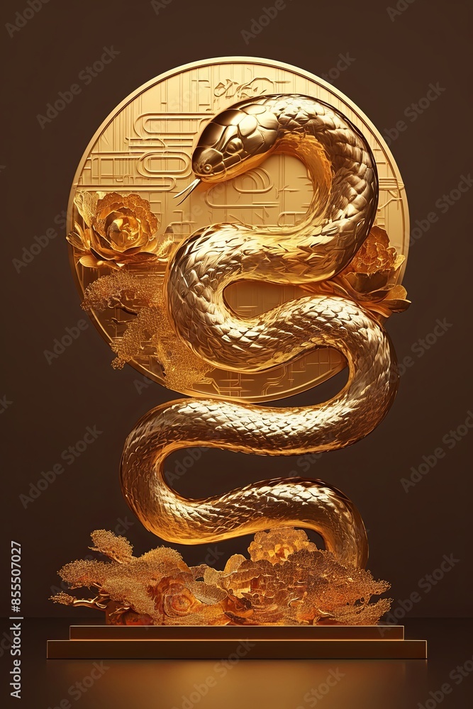 Happy New Year of the Snake according to the Chinese calendar 2025 year of the snake. Background with snake Happy New Year of the Snake according to the Chinese calendar 2025 year of the snake. Background with snake