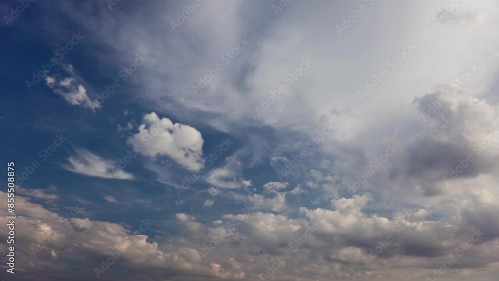 Beauty of Clouds on a Summer Sky (time lapse nature background) Beauty of Clouds on a Summer Sky (time lapse nature background)