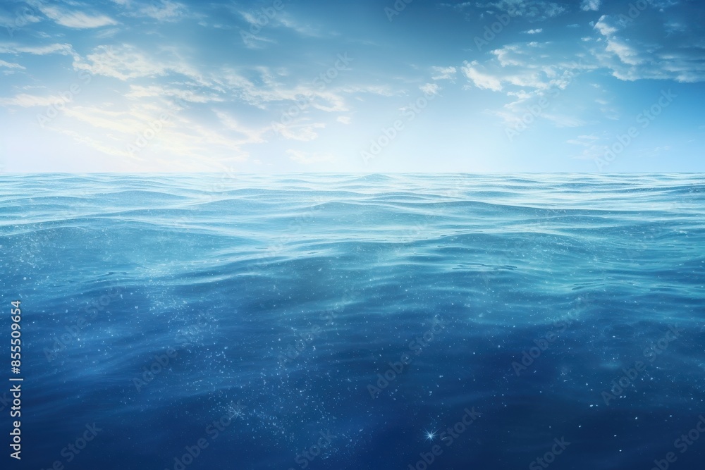 Serene ocean scene with calm waves under a cloudy sky, depicting tranquility and nature's beauty. Perfect for peaceful and nature-themed projects. Serene ocean scene with calm waves under a cloudy sky, depicting tranquility and nature's beauty. Perfect for peaceful and nature-themed projects.