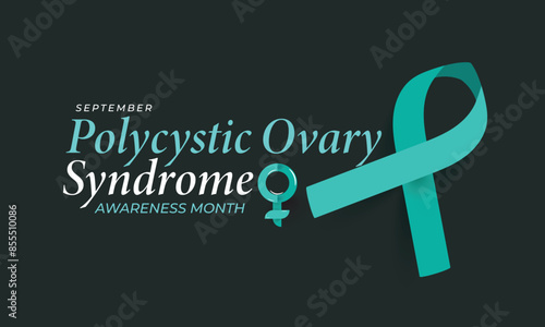 Polycystic Ovary Syndrome awareness month. background, banner, card, poster, template. Vector illustration.
