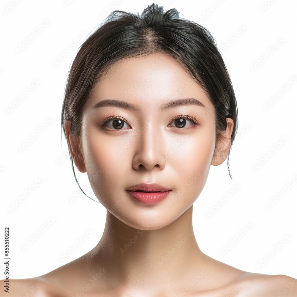 35-39 year old Beauty Russian women spa skin healthy on 100% isolate white background. 35-39 year old Beauty Russian women spa skin healthy on 100% isolate white background.