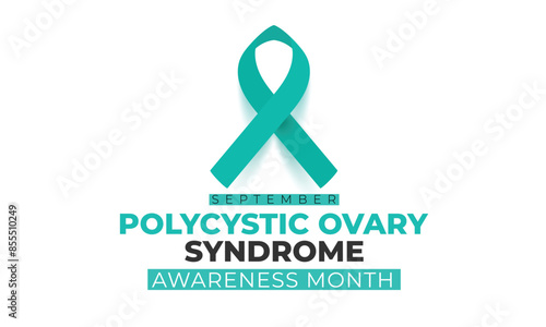 Polycystic Ovary Syndrome awareness month. background, banner, card, poster, template. Vector illustration.