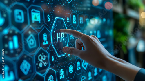 Advanced HR Technology Interface for Modern Workforce Management
