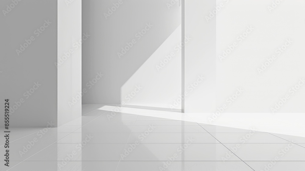 Clean white space with a large empty area and a smooth background.