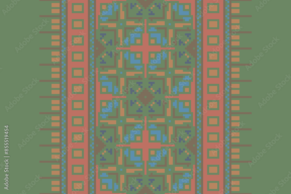 Ethnic pattern vector background. seamless pattern traditional, Design for background, wallpaper, Batik, fabric, carpet, clothing, wrapping, and textile. ethnic pattern Vector illustration. Ethnic pattern vector background. seamless pattern traditional, Design for background, wallpaper, Batik, fabric, carpet, clothing, wrapping, and textile. ethnic pattern Vector illustration.