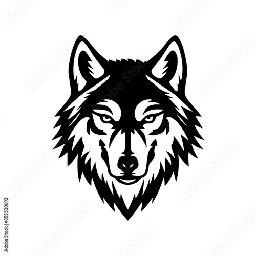 wolf head vector