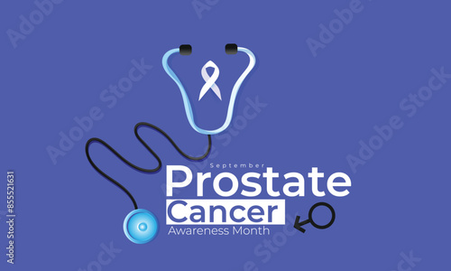 Prostate Cancer awareness month. background, banner, card, poster, template. Vector illustration.