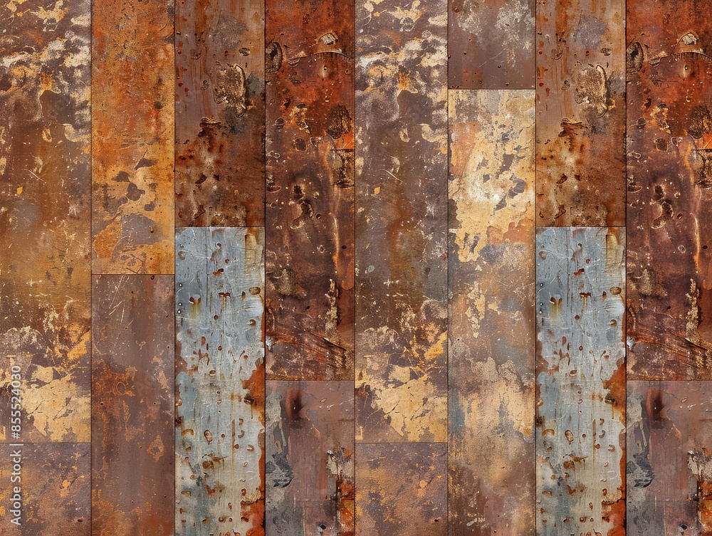 Weathered metal panel exhibiting rust Weathered metal panel exhibiting rust