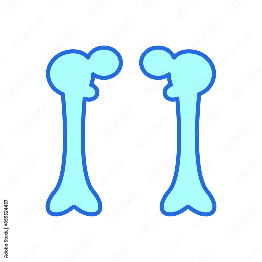 Obraz premium femur icon, anatomy of human body organs