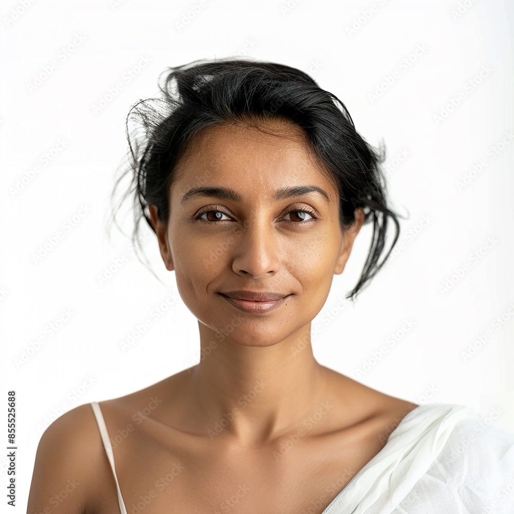 35-39 year old Beauty Brazilian women spa skin healthy on 100% isolate white background. 35-39 year old Beauty Brazilian women spa skin healthy on 100% isolate white background.