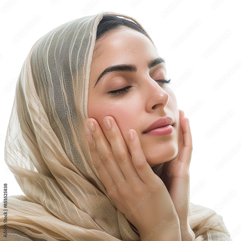 35-39 year old Beauty Brazilian women spa skin healthy on 100% isolate white background. 35-39 year old Beauty Brazilian women spa skin healthy on 100% isolate white background.