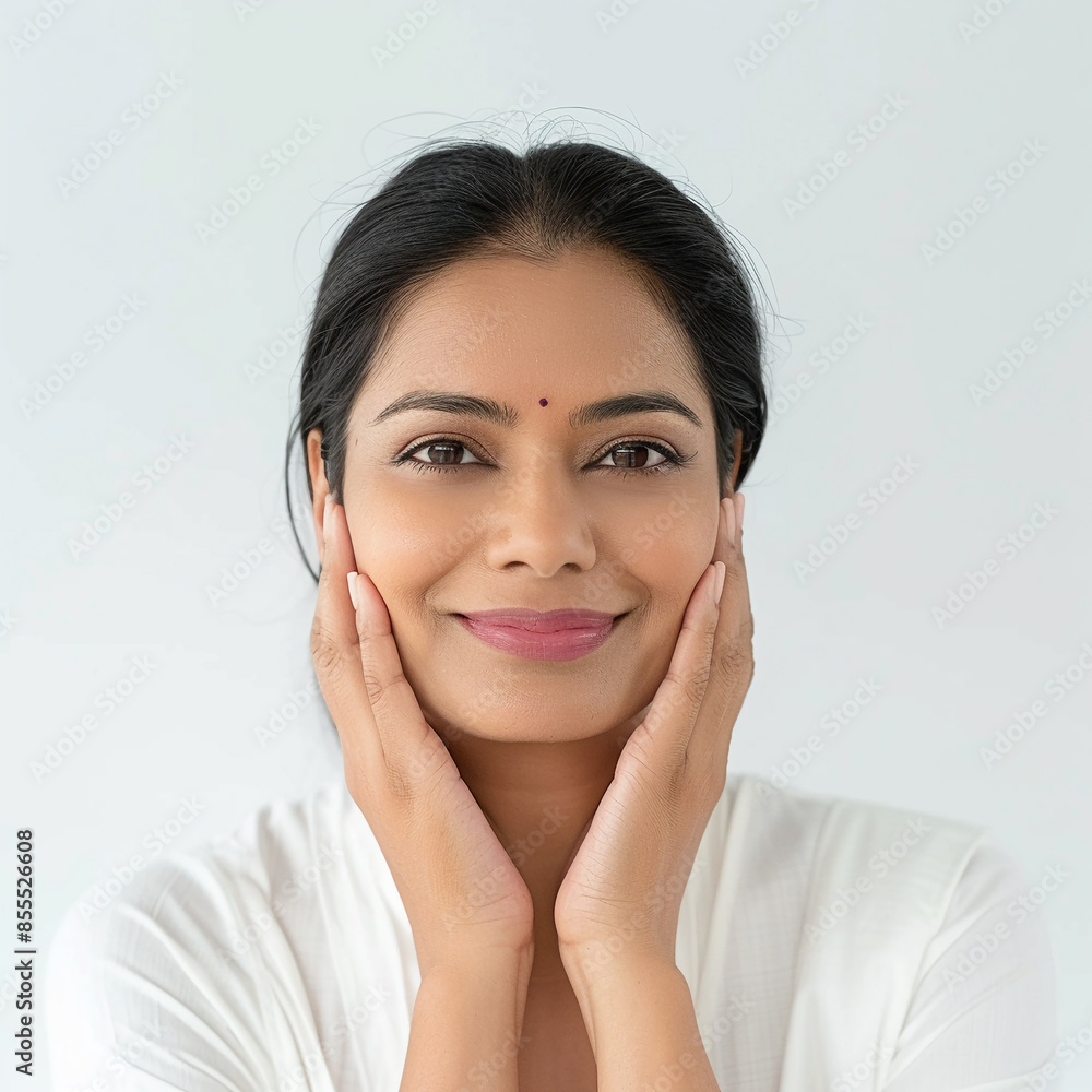 40-45 year old Beauty Brazilian women spa skin healthy on 100% isolate white background. 40-45 year old Beauty Brazilian women spa skin healthy on 100% isolate white background.