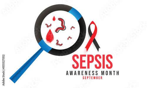 Sepsis Awareness month. background, banner, card, poster, template. Vector illustration.