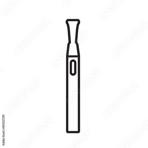 Simple electronic cigarette or heated tobacco products icon. Vector.