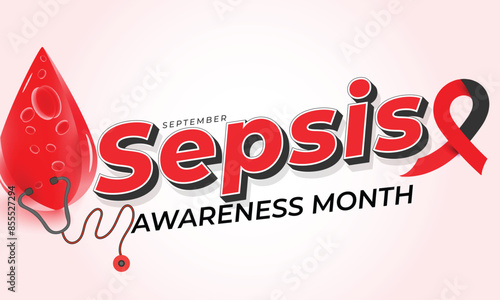 Sepsis Awareness month. background, banner, card, poster, template. Vector illustration.