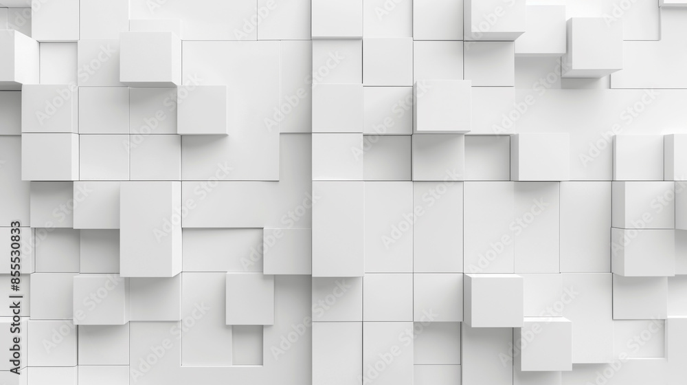 abstract 3d square white technology communication concept background. Random shifted white cube square boxes block background wallpaper banner with copy space. abstract 3d square white technology communication concept background. Random shifted white cube square boxes block background wallpaper banner with copy space.
