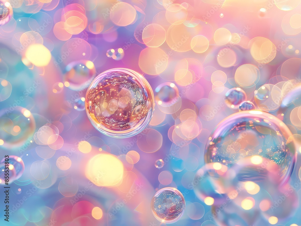Abstract background with blurred colorful lights creating bokeh effect Abstract background with blurred colorful lights creating bokeh effect