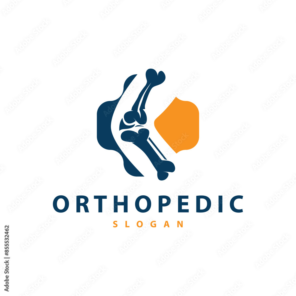 Minimalist Bone Health Logo Illustration Template Design Minimalist Bone Health Logo Illustration Template Design