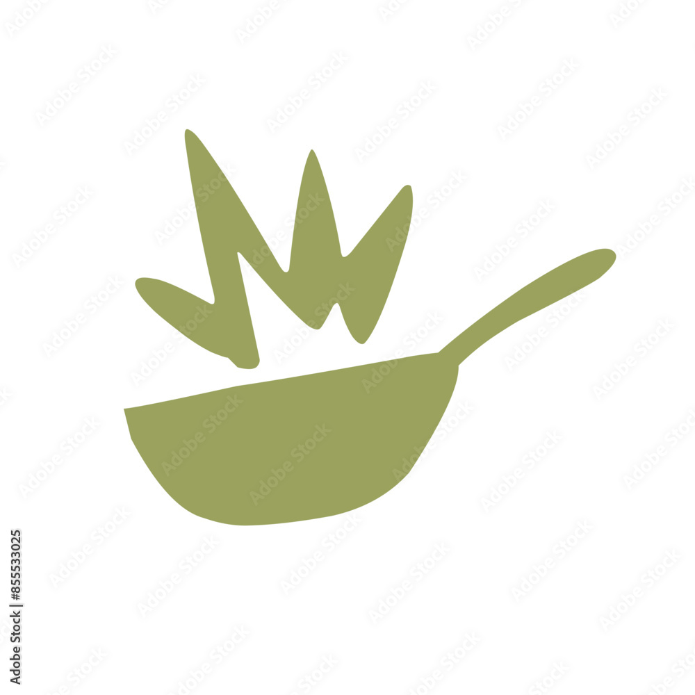 Frying pan icon vector illustration Frying pan icon vector illustration