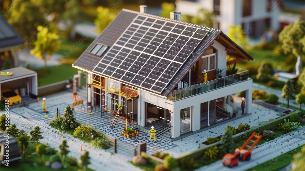 Renovation and installation of houses with solar panels Renovation and installation of houses with solar panels