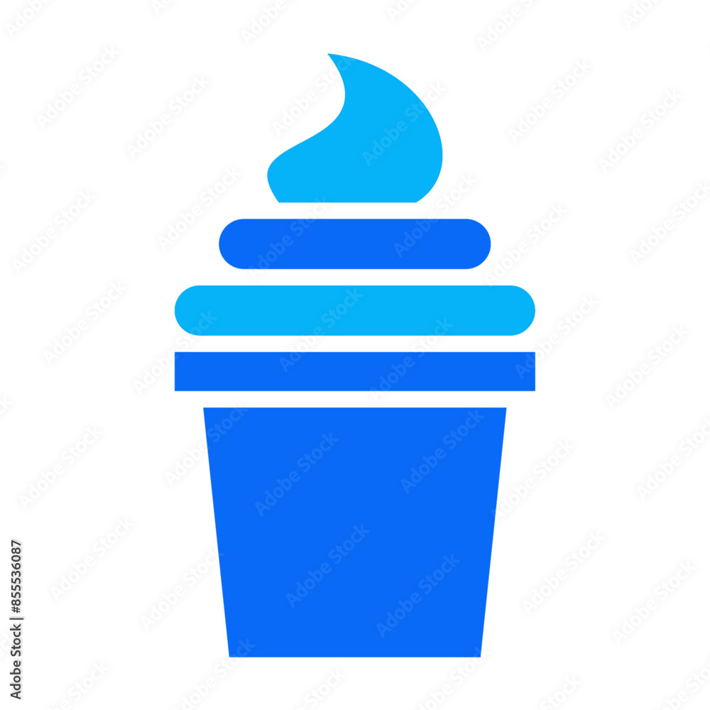 Ice cream duotone icon vector for mobile app, website, logo and presentation design. Ice cream duotone icon vector for mobile app, website, logo and presentation design.