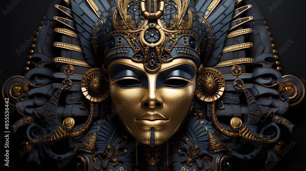Obraz premium Cleopatra Art Canvas: Artistic Representation of Egyptian Royalty