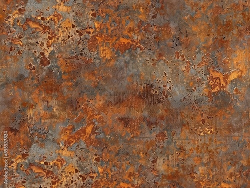 Rusty metal background with rough weathered texture