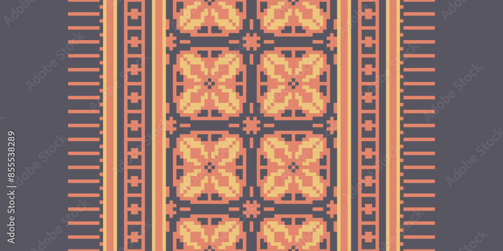 Ethnic Ikat tropical seamless pattern. Motif ethnic handmade beautiful Ikat art.Ikat ethnic tribal, boho colors seamless wallpaper. Abstract traditional Ethnic Ikat tropical seamless pattern. Motif ethnic handmade beautiful Ikat art.Ikat ethnic tribal, boho colors seamless wallpaper. Abstract traditional