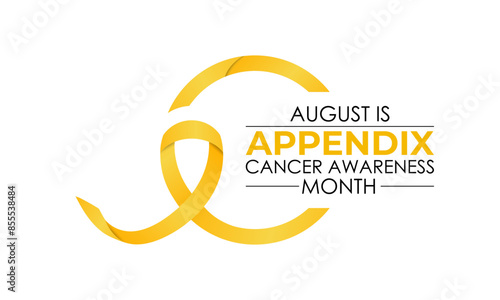 Appendix Cancer Awareness Month background template. Holiday concept. Health awareness Banner poster, flyer and background design.