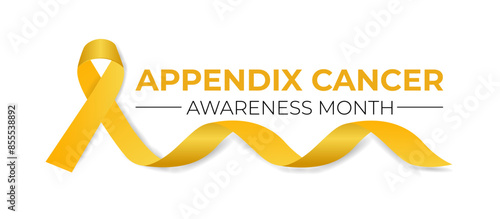 Appendix Cancer Awareness Month background template. Holiday concept. Health awareness Banner poster, flyer and background design.